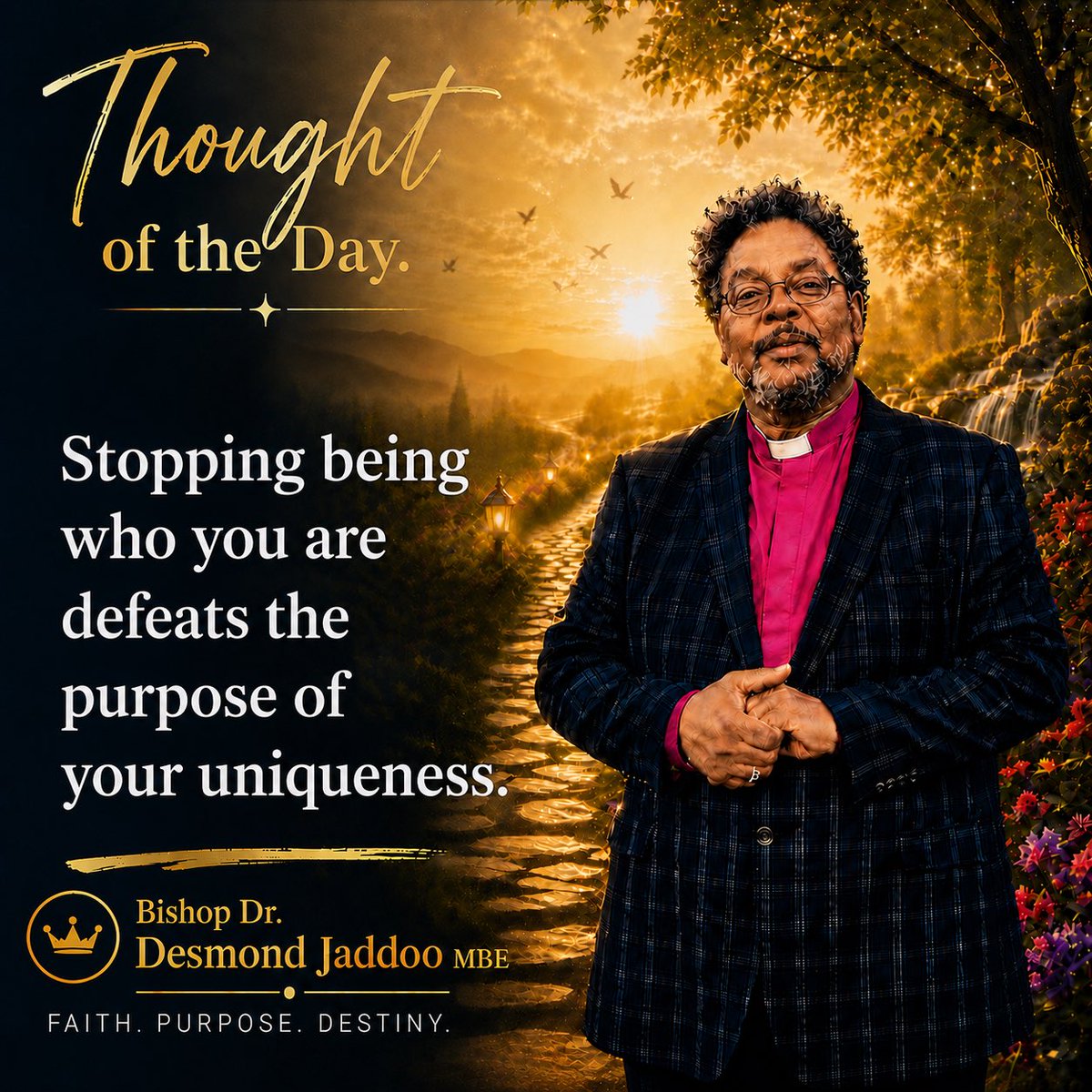 Bishop Dr. DESMOND JADDOO MBE tweet media