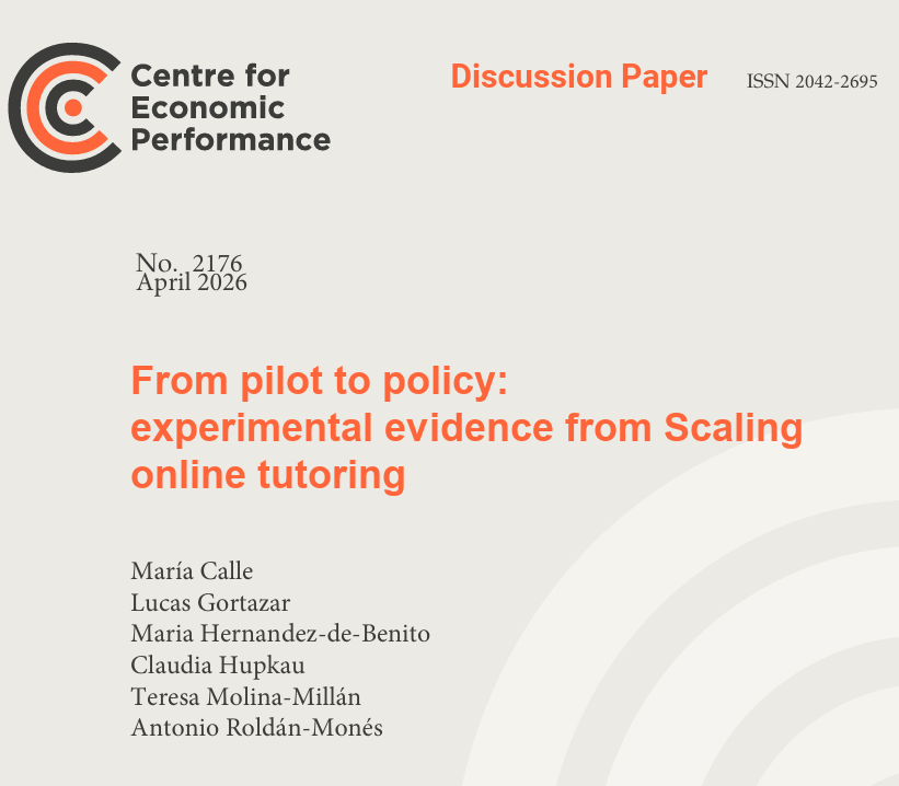 claudiahupkau's tweet photo. New Discussion Paper!! 📰

Can effective tutoring programs survive being scaled up by governments with different staff, no researcher oversight of the implementation, and real budget constraints? We ran an RCT in Spain to find out. Short answer: yes, but with caveats. https://t.co/Hhz9RTyFmt