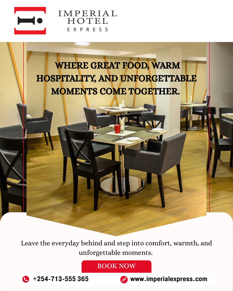 om_imperial's tweet photo. (1/2) Wake up to comfort, convenience, and a freshly prepared breakfast at Imperial Express. 
Whether you’re visiting Kisumu for business or a relaxing getaway, start your day with nourishing meals, warm hospitality, &amp; a peaceful atmosphere designed to make your stay even better. https://t.co/4CJCu0ygjL