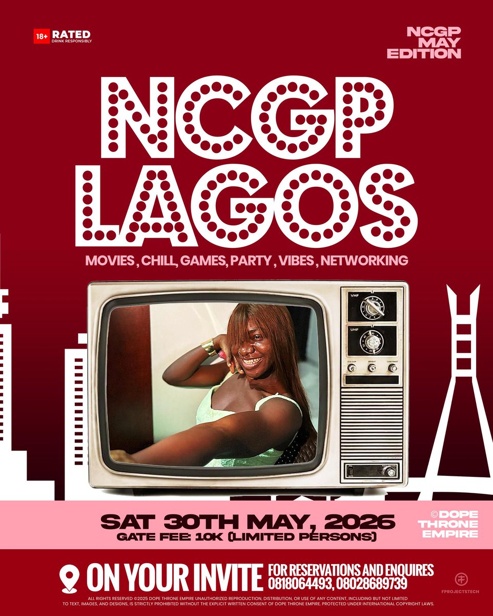 NCGP2022's tweet photo. NCGP LAGOS for May ~ 30TH MAY https://t.co/NGoOgnBZIy