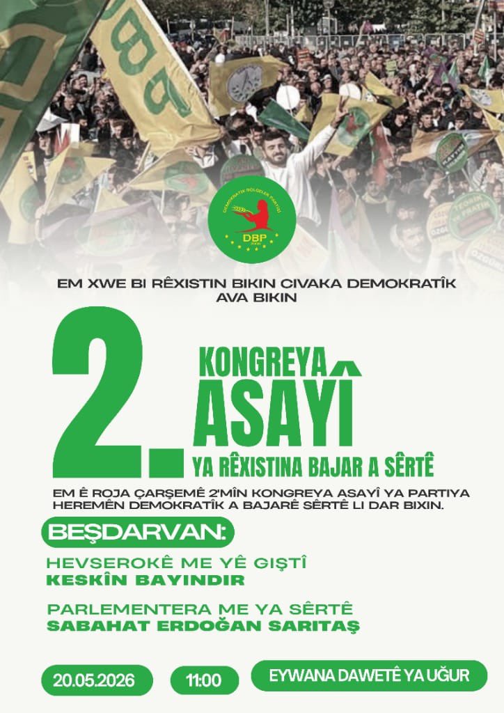 RÊXİSTİNA DBP'Ê YA SÊRTÊ✹DBP Siirt İl Örgütü tweet media