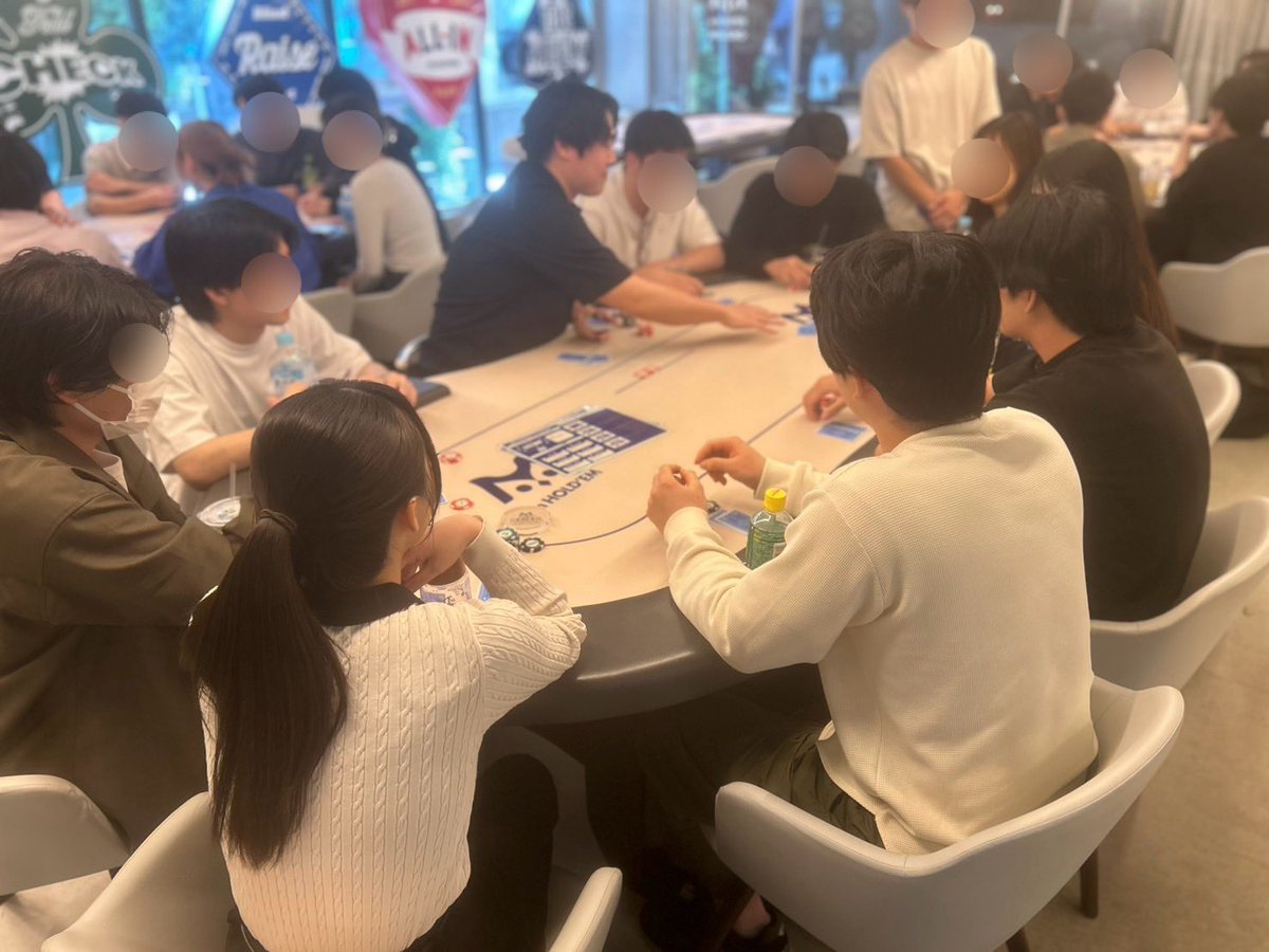 m_bysammy's tweet photo. m HOLD’EM目黒にて、サミー新卒研修を実施しました！

ポーカーのルールを学びながら、会話を通して自然と交流ができる、ポーカー研修ならではの良さを感じてもらえました✨

楽しみながら、コミュニケーション力や考える力も学べる良い研修になりました！

#Sammy #新卒研修 #ポーカー https://t.co/s3bVvwUhn5