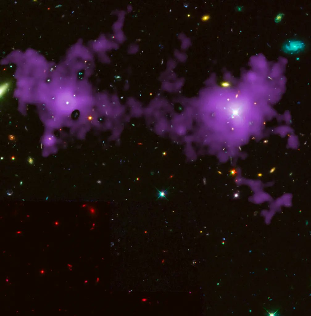 AdrianusV's tweet photo. Onderzoekers hebben een directe, haarscherpe afbeelding van het ‘kosmische web’ gemaakt https://t.co/e3vRZoBBAW https://t.co/l3wSYq6pTe