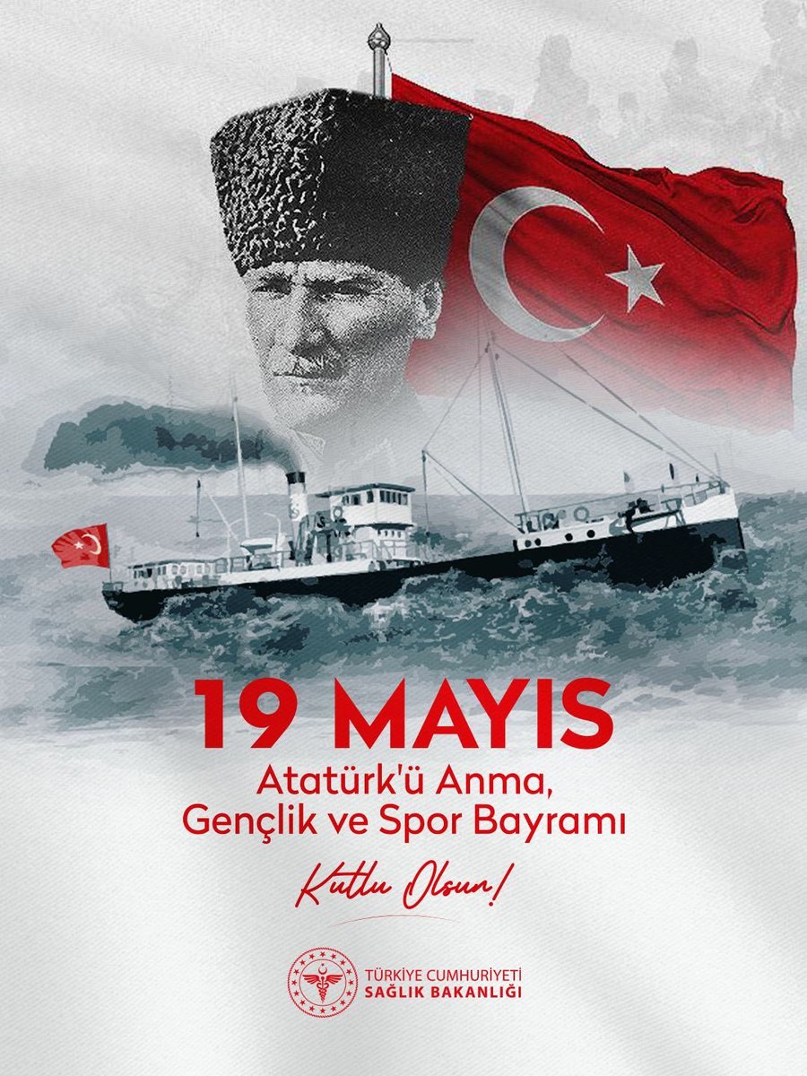 akcadagdh's tweet photo. 19 Mayıs Atatürk’ü Anma, Gençlik ve Spor Bayramı kutlu olsun. 

Cumhuriyetimizin Kurucusu Gazi Mustafa Kemal Atatürk başta olmak üzere bütün Millî Mücadele kahramanlarımızı minnetle anıyoruz.🇹🇷 https://t.co/zRPcUmdnLH