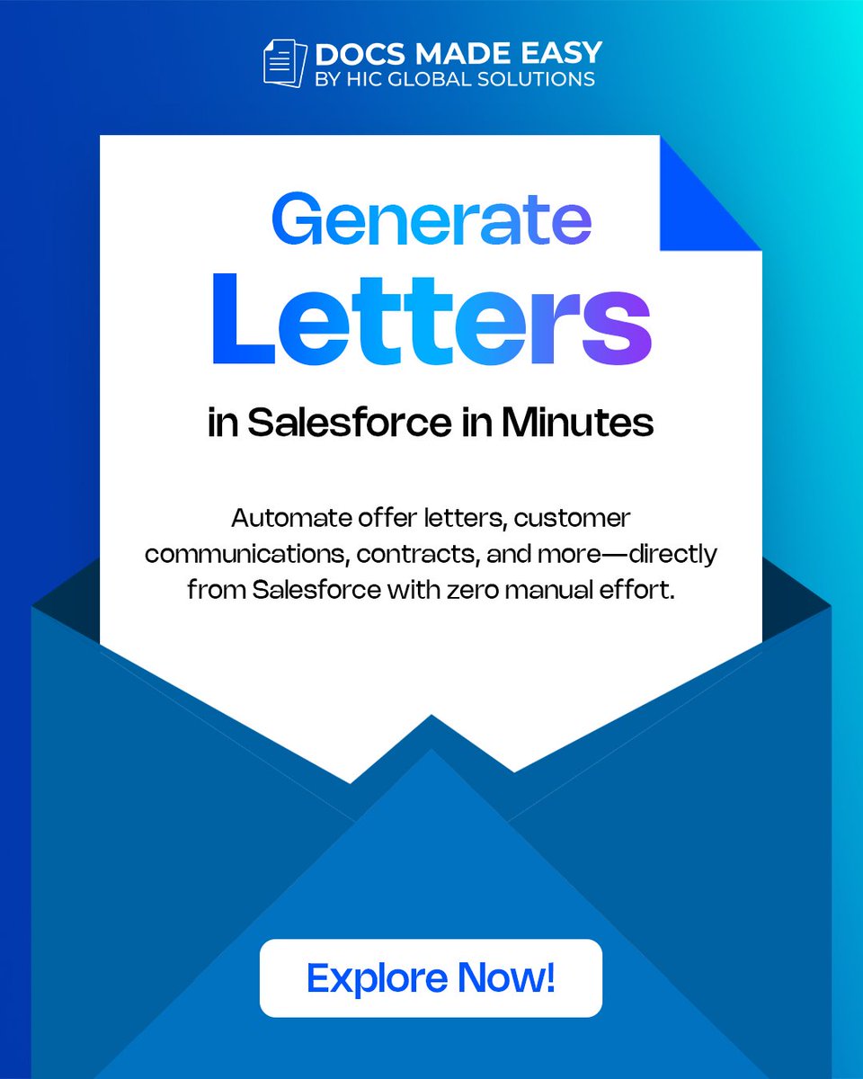 MadeDocs's tweet photo. Still creating letters manually outside Salesforce? That’s slowing your team down.

With Docs Made Easy, you can generate professional letters directly from Salesforce using pre-built templates, automated workflows, and dynamic data merging.

Explore Now: https://t.co/oSKzyyl9VH https://t.co/ZyXLZMv9vc