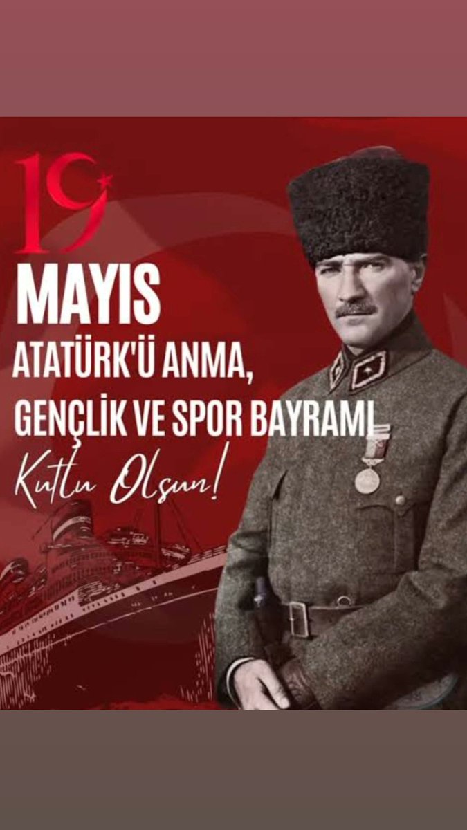 tlnySA's tweet photo. Türkiye Cumhuriyeti Devleti'nin kurucusu Başkomutanımız Gazi Mustafa Kemal Atatürk başta olmak üzere Millî Mücadele Kahramanlarımızı Şehitlerimizi ve Gazilerimizi rahmet minnet ve saygıyla anıyoruz.
19 Mayıs Atatürk’ü Anma Gençlik ve Spor Bayramımız kutlu olsun.🇹🇷🤘
#19Mayıs1919 https://t.co/NrUKEf7gTS