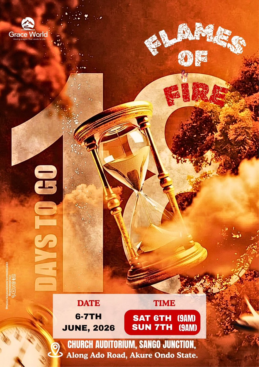 graceworldtv's tweet photo. Flames Of Fire’26 
18 DAYS TO GO!!🔥 https://t.co/2VwbwNoCmu