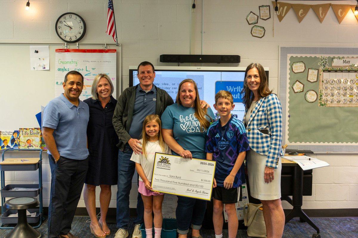 Blue Valley Educational Foundation tweet media