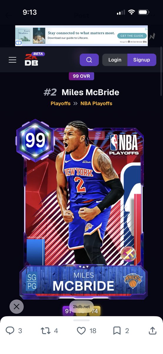 MrMainstream203's tweet photo. @CaptKirkTall  it’s unbelievable. You talked it into existence haha 😂 #nba #playoffs #knicks #myteam #gaming #youtube https://t.co/GStqGMJiFq