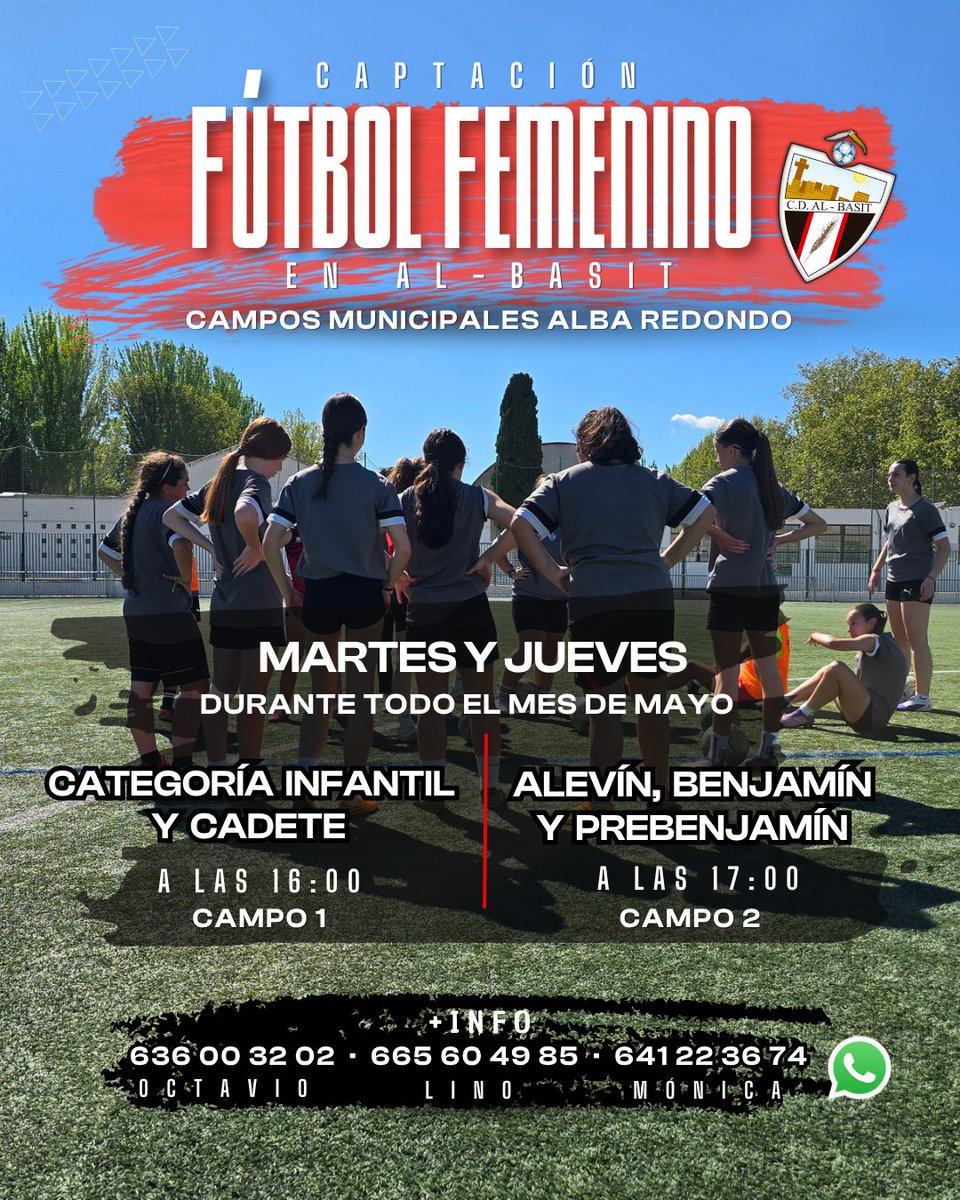 EscuelaAlBasit's tweet photo. ⚽🔥 ¡El fútbol femenino sigue creciendo en Albacete! 🔥⚽

Si te apasiona el fútbol o quieres empezar desde cero… este es tu momento 💪💜

👟 Abrimos captación para nuevas jugadoras

💥 Un ambiente increíble, compañerismo y formación desde la base. https://t.co/gU9HYZCbkG