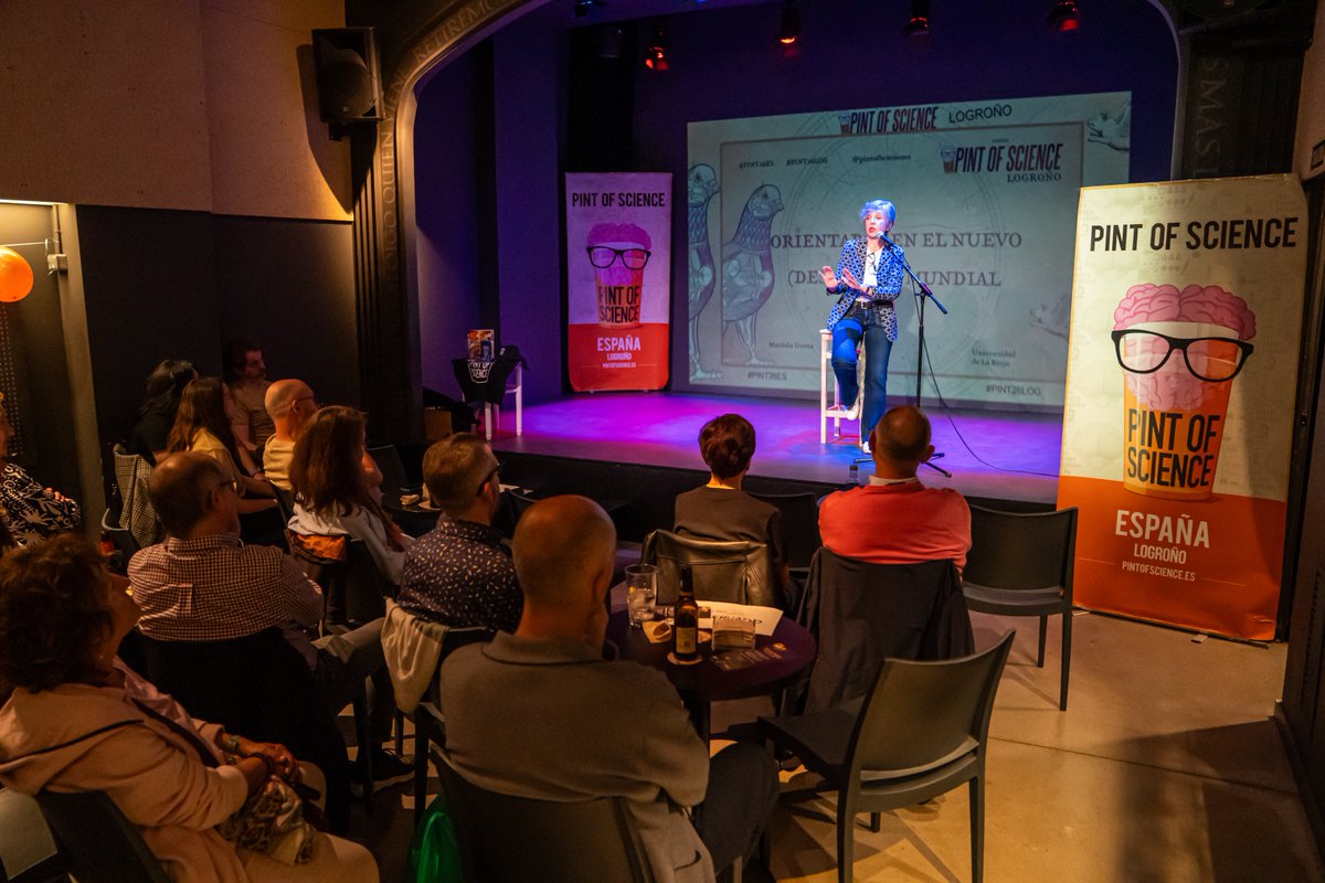 unirioja's tweet photo. 📸 | Este lunes ha comenzado el 🍺#PintOfScience2026👩‍🔬 en La Sala Negra @LaSalaNegra con 🗣️Mariola Urrea #DerechoUR y 🗣️José Ramón Blanco Ramos #CIBIR @riojasalud

Y esta tarde 👇
▶️Martes, 19 de mayo
🕖19 horas
📌Sala Negra (C/ Lardero, 35 bajo)
🎫Entrada libre hasta completar aforo

✔️Del sol al bronceado, sin cangrejo incluido
🗣️Beatriz Peñín del Río #QuímicaUR

✔️Cita con el eclipse
🗣️Víctor Lanchares Barrasa #MatemáticasyComputaciónUR

@RSEQUIMICA @InstitutoIER #emydur #UCCUnirioja @FECYT_Ciencia