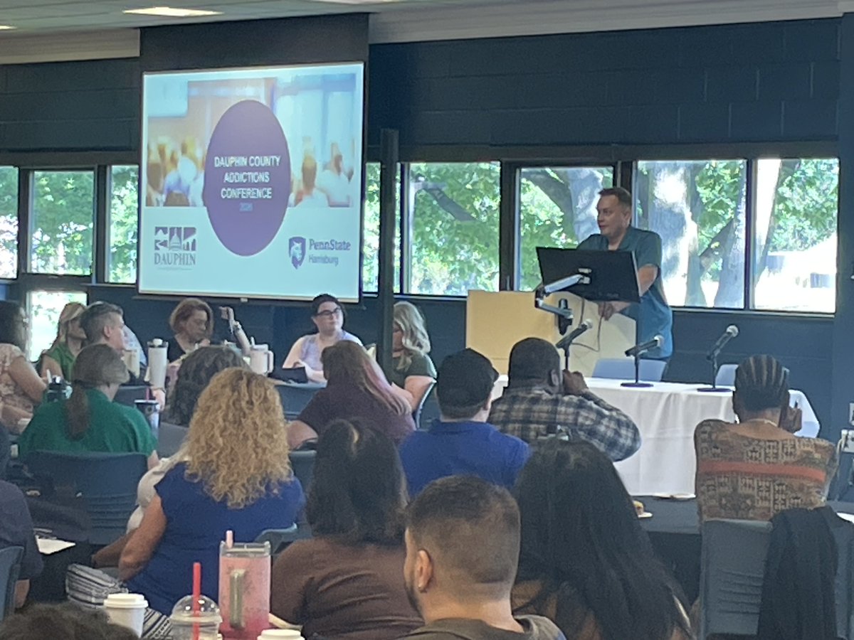 PriesMike's tweet photo. Attended annual Dauphin County addictions conference at Penn State Harrisburg. https://t.co/B6jxh2dAXk