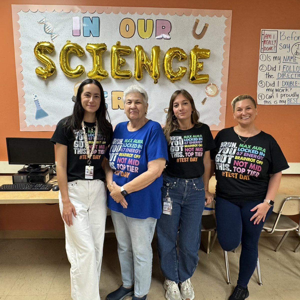 STEMagillPBC's tweet photo. Science teacher ready for the Science State Test: locked in, no cap, and manifesting 5s only for these @palmspringsms science scholars! 🧪✨ https://t.co/3knnoX6OV7