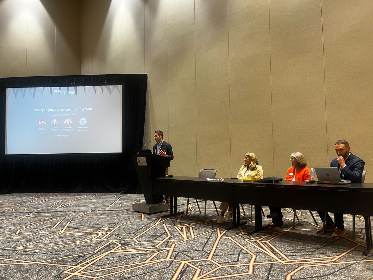 PolicyEngineUS's tweet photo. At the @codeforamerica Summit in Chicago:
- Our CEO @MaxGhenis  moderated a session on PolicyEngine's open-source ecosystem with rules engine users Amplifi, MyFriendBen, and Georgetown's Better Government Lab
- @DaphneRHansell presented our new Coverage Compass tool https://t.co/Ys67w1vOMh