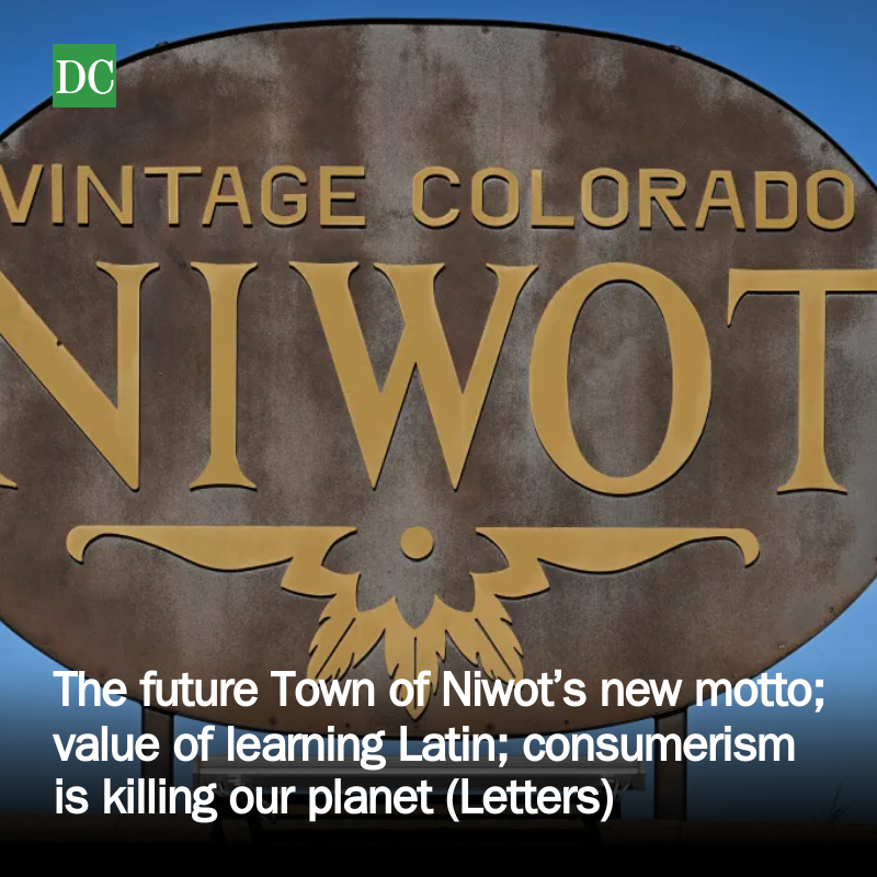 The future Town of Niwot's new motto; value of learning Latin
