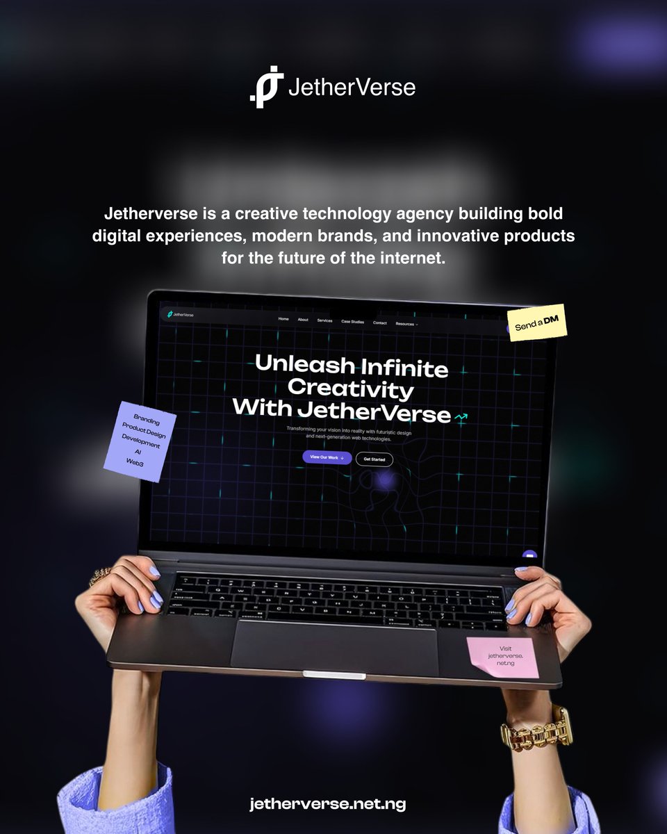jetherverse's tweet photo. That's where Jetherverse comes in.

We build brands that actually look like the vision in your head website, identity, and all. https://t.co/MnnfRX2995
