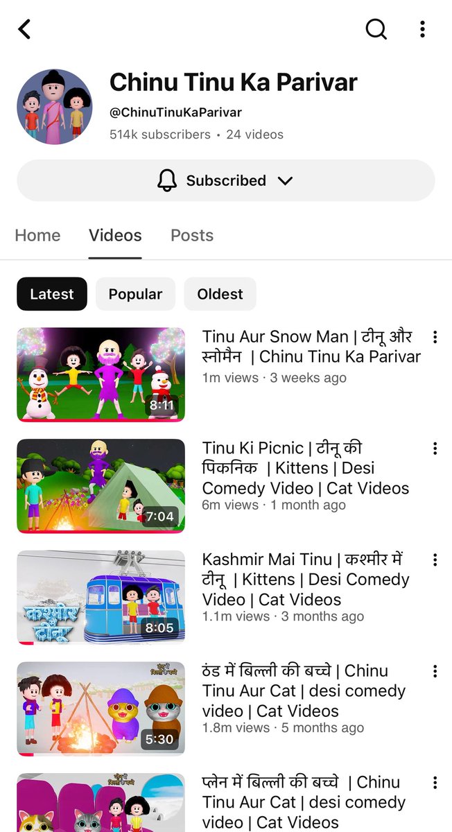 Chinu Tinu Ka Parivar tweet media