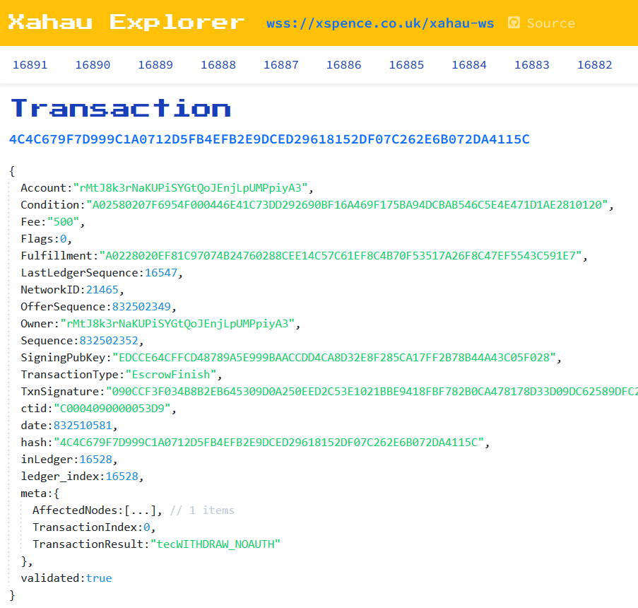 Handy_4ndy's tweet photo. Custom node explorer's have been added 🧐 

https://t.co/FMLmILsw9K
https://t.co/XCDQ30Wc5W

Escrow finish ~ https://t.co/5kExkq7ss5

#XPRL #Xahau https://t.co/1SyBHybSPq