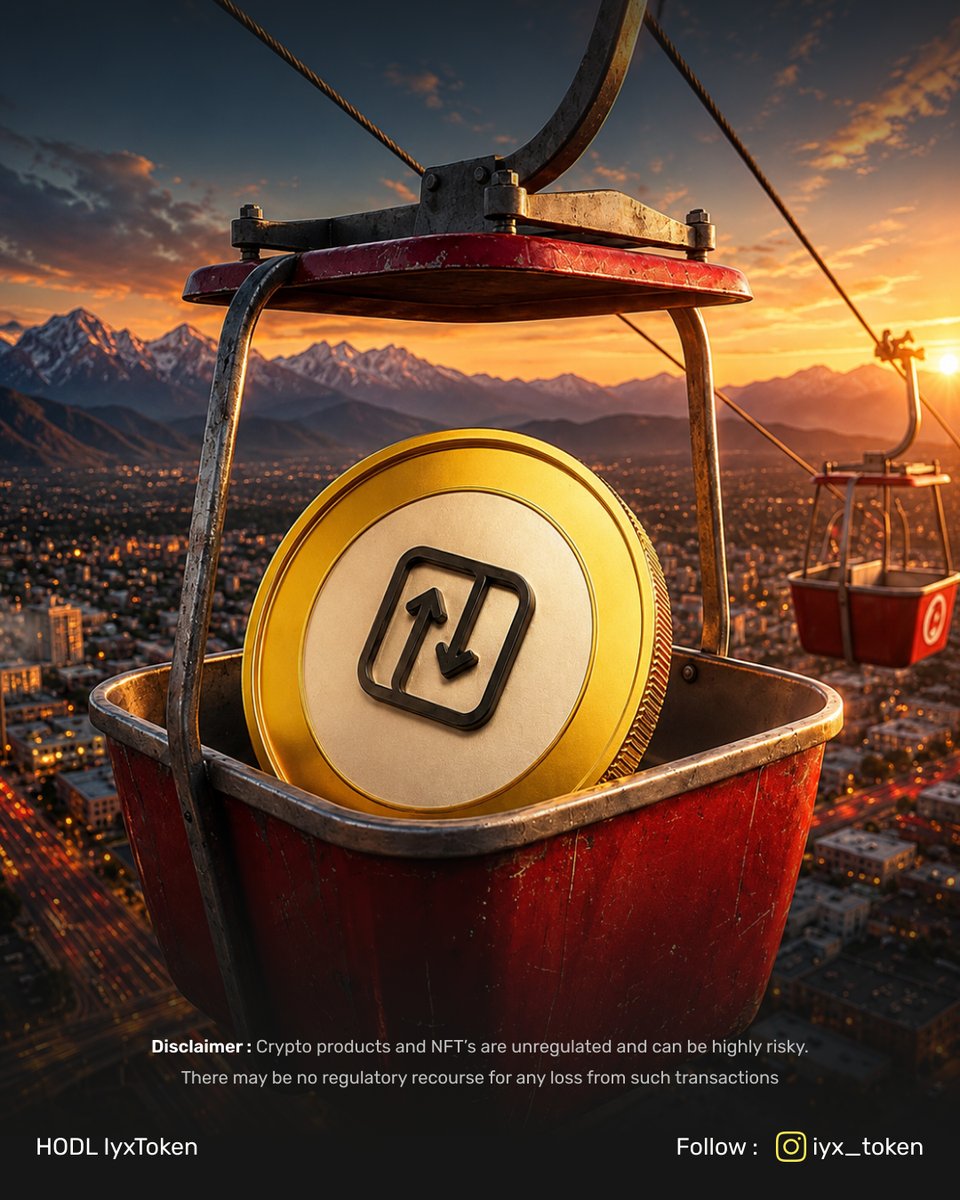 IYX_TOKEN's tweet photo. 🚠 HODL the ride.
Big moves take time. 💰✨
#IYXToken #HODL #Crypto 🚀 https://t.co/d8pl1agup4