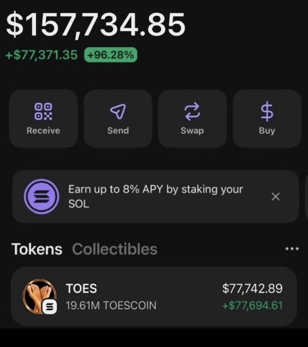 hailey_cryptoo's tweet photo. Another winning day have just started 🎉🎉

HOLY F*CK 🤯💃🔥💃🎉🎉🎉🎉🔥🤯

Stepped away for 30 minutes and I am up $77K profit 

Thank you $TOESCOIN 🤝🤝🎉🤯

6ehEcTMCc85aNF4x9CWx8HuvWGhxQtvKdhKVf2HDpump

Like and retweet fast 🫵

Drop solana address fast 🫵

Follow 👉 @hailey_cryptoo 

Join 👉 https://t.co/JILDJCm8Cm…