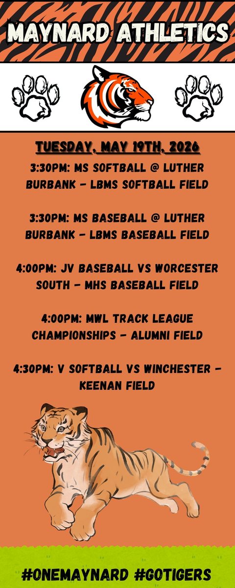 Maynard Athletic Department tweet media