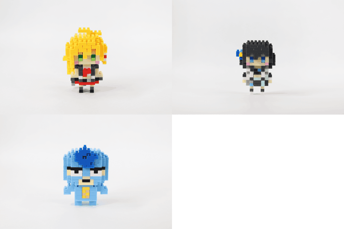 mitacleblock's tweet photo. ／
#ミタクルブロック(企業ブース 1017) #声音の宴6次会に初出展
弦巻マキ／宮舞モカ／フリモメン、3体同時にミタクルブロック化。
＼

▸ 元気いっぱいの弦巻マキ(@ahsmakigyungyun)
▸ 柔らかな雰囲気の宮舞モカ(@miyamaimoca)
▸ おもしろキャラで大体なんでもアリの��リモメン(@frimomen)

それぞれの個性をボクセルで表現した、手のひらサイズのブロックフィギュアです。
1体ずつ組み上げる時間そのものがキャラクターと向き合う体験に。
完成後はデスクや棚で、日常を彩る存在になります。

また、好評いただいた琴葉姉妹(@kotonoha0425)の琴葉茜・葵も再販が決定！

━━━━━━━━━━
📍5/24 会場販売
━━━━━━━━━━
声音の宴6次会 ブース1017

・弦巻マキ
・宮舞モカ
・フリモメン
ミタクルブロックフィギュア販売

━━━━━━━━━━
🛒6/1〜6/30 事後EC販売
━━━━━━━━━━
・弦巻マキ／宮舞モカ／フリモメン 2Dプレート
・弦巻マキ／宮舞モカ コンプリートセット

持ち運びしやすい「2Dプレート」に加え、
2Dプレート・ミタクルブロックフィギュア・専用ステージをまとめた豪華仕様の「コンプリートセット」も登場。
ファン必携のアイテムです。

🔗お迎えはこちら
https://t.co/mIrnAG3ed7

組み立て・お迎えのご報告は #ミタクルブロック でお待ちしております🧱

ぜひこの機会にお迎えください！
#弦巻マキ