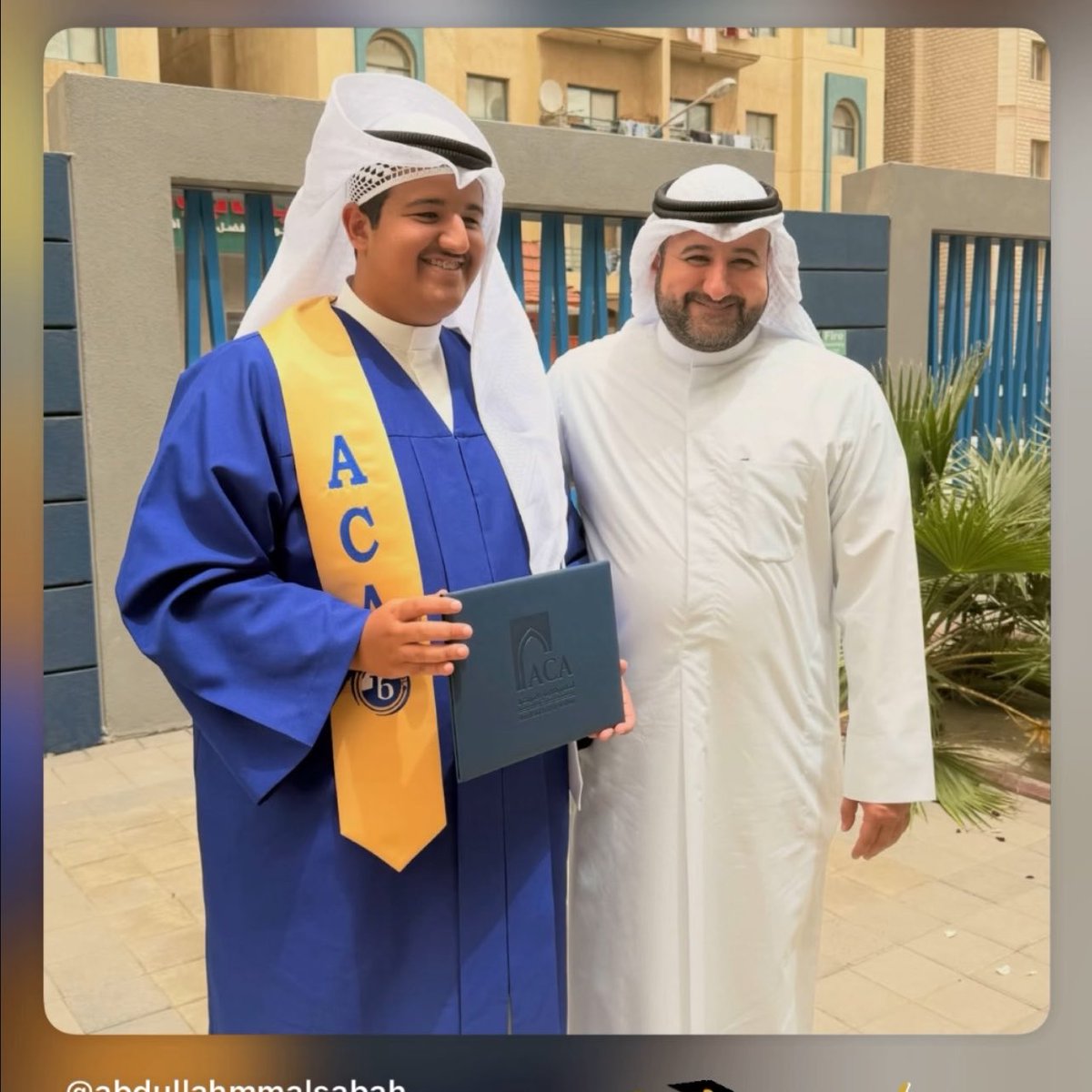Eng_Safran's tweet photo. اصدق التهاني والتبريكات لسعادة الشيخ 
د. عبدالله الصباح وأسرته الكريمة، بمناسبة تخرج نجلة الغالي 💐

#congrats #2026 https://t.co/6T0Xx0eXmP