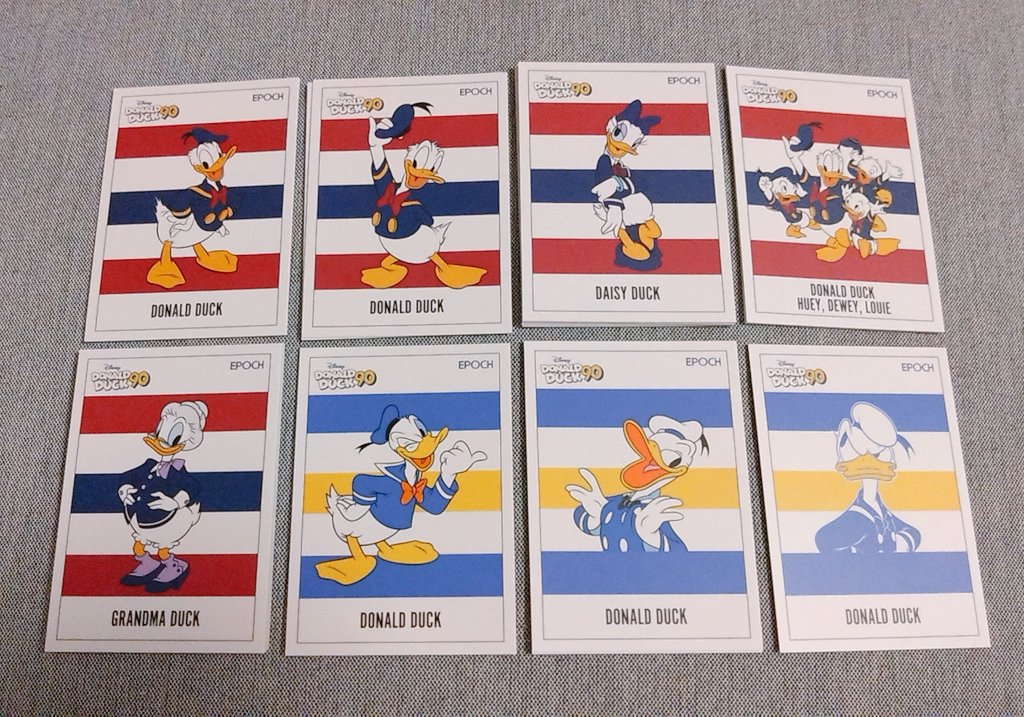 fbj751's tweet photo. 交換・譲渡 ディズニーストア じゃんけん あいこ カード
譲▷画像１〜３
求▷画像４
郵送交換希望です📮ドナルド90周年カードは¥100/枚+送料でお譲りも可能です。検索からでもお気軽にお声掛けください。よろしくお願いいたします🌷
#ディズニー
#じゃんけんカード
#交換 https://t.co/xOMEu0OSaM
