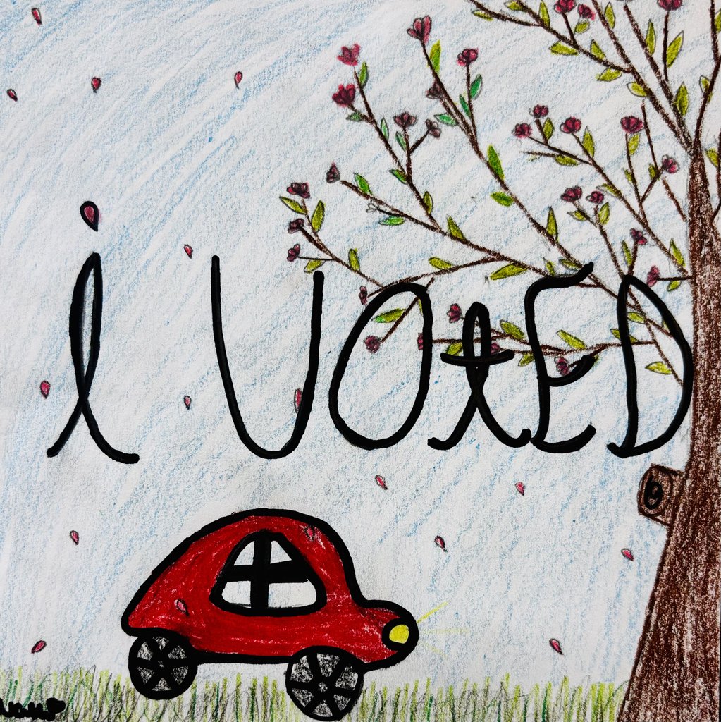 AbingtonSenior's tweet photo. Heading to the polls this Primary Election Day? Be sure to pick up an "I Voted" sticker, featuring the designs of students from across Montgomery County! Click through the photos to see some of the sticker artwork submitted by our AMS and ASHS students. #ASDProud #ArtsinASD https://t.co/QnnOWdonQT