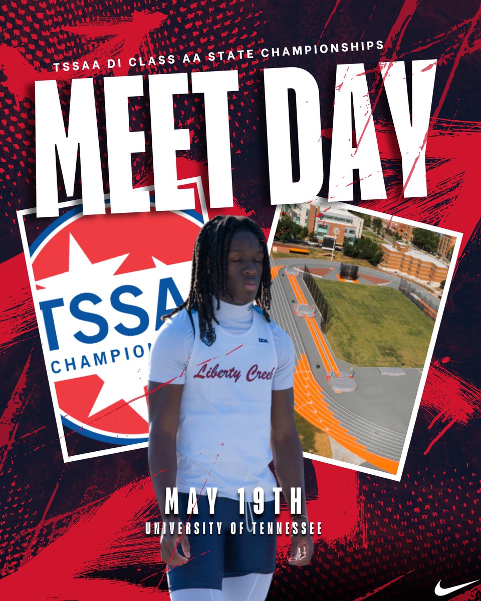 LibertyCreekTF's tweet photo. This is what we’ve worked for!
📍Knoxville, TN
🏟️ University of Tennessee
🆚 DI Class AA State Championships
⏰ 12:00 Field Events | 4:00 Running Events
#FeedTheWolves https://t.co/6bMPhDZxcO