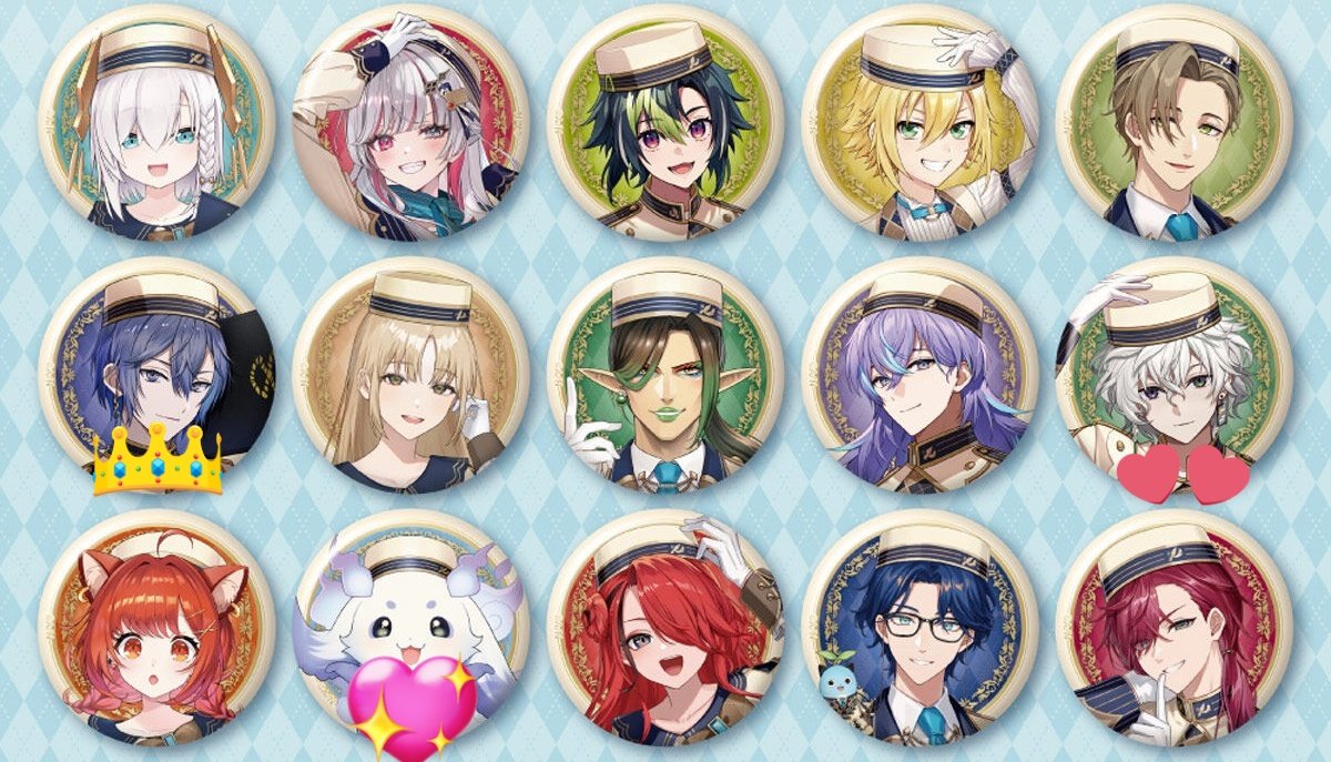 Alt_fit's tweet photo. 【交換譲渡】 にじさんじ 缶バッジ ビスケット2

譲:画像1～2枚目

求:画像3枚目👑＞💕︎︎1(ユニットコンプ用)＞💖1or300円/個(+送料)

※画像2枚目は21日に友人から受け取るため少しお時間いただきます。

👑との交換の場合ご希望あればこちらから2点提供または任意の方抱き合わせ可能
→ https://t.co/wdRuhrFrnZ