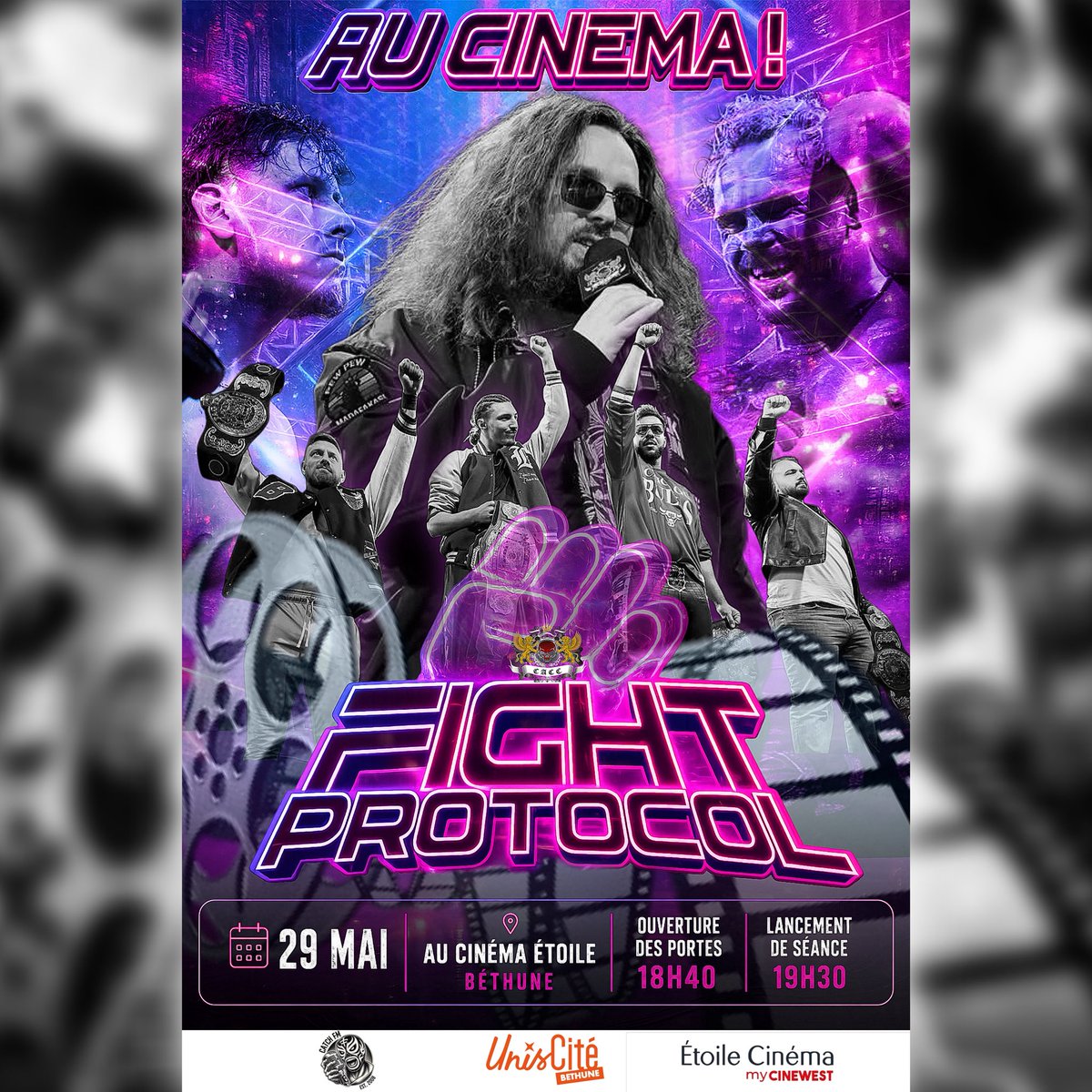 dekeyserpierre1's tweet photo. 🔥 CACC : Fight Protocol débarque au Cinéma Étoile à Béthune le 29 mai ! 🎬💥

🎟 4€
🕡 Portes : 18h40
🕢 Show : 19h30 https://t.co/CyPD0gZuzz