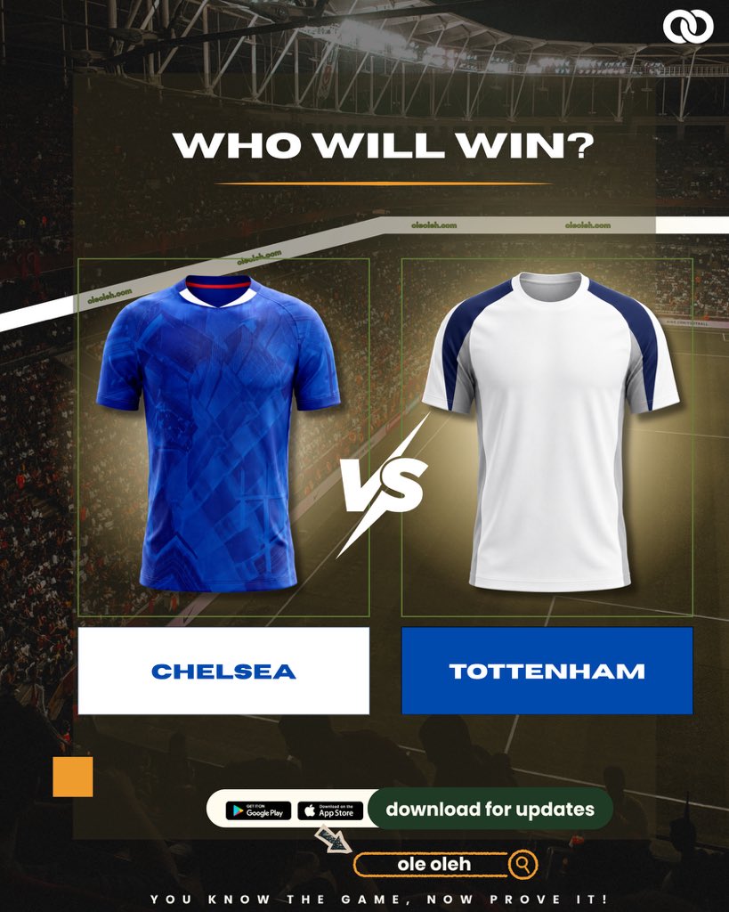 olemarkets's tweet photo. Who win? 👀
Make your free prediction on Ole Oleh and stand a chance to win https://t.co/SVBAJ0GsHC