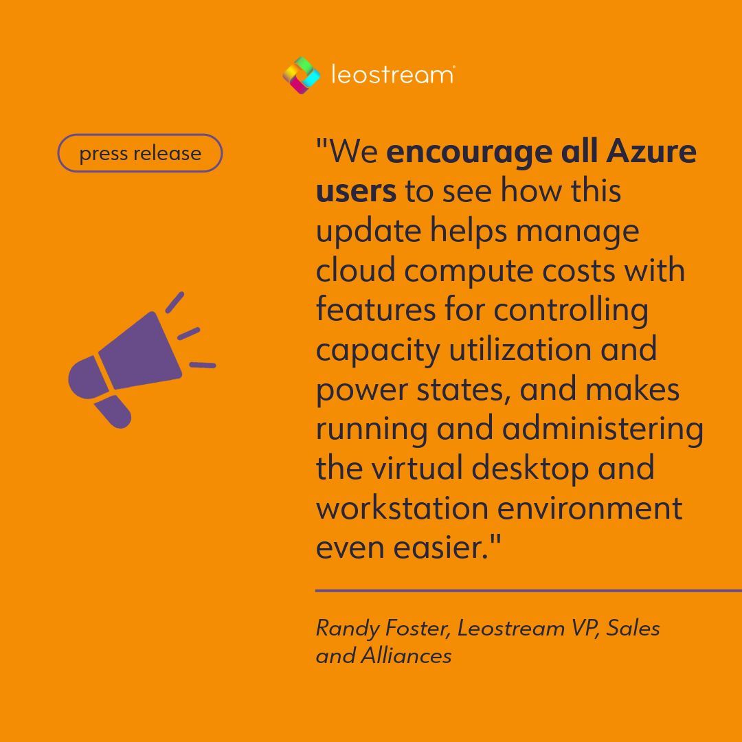 Leostream's tweet photo. 📢  Leostream Updates Remote Access Platform for Microsoft Azure https://t.co/tdcXfAbHYs https://t.co/yo9rzeLUeU