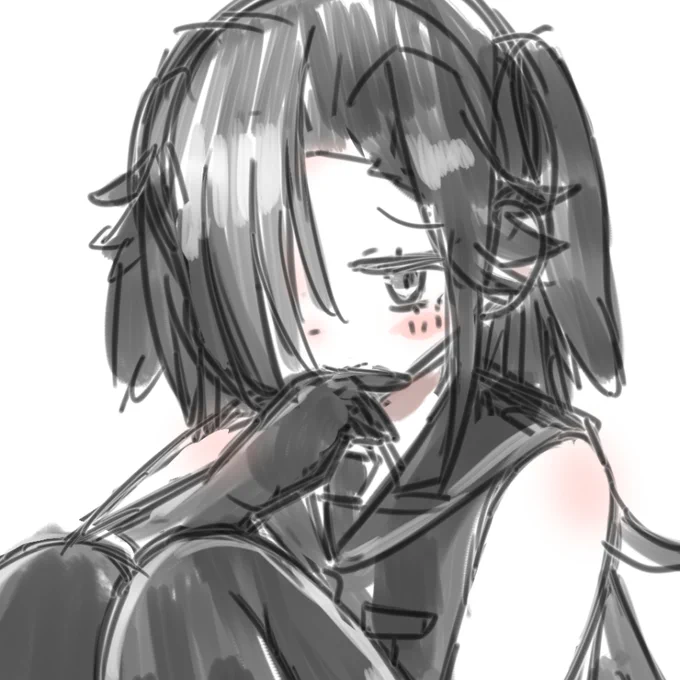 ハシボソガラスちゃんをもうちょっと描きたいので描いてるところ