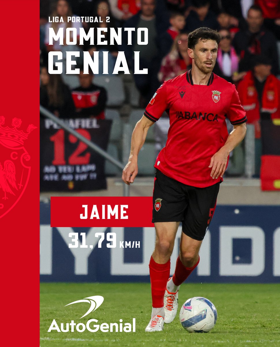 fcpenafiel's tweet photo. E para acabar a época 2025/26, a protagonizar o 𝐌𝐨𝐦𝐞𝐧𝐭𝐨 𝐆𝐞𝐧𝐢𝐚𝐥 da Jornada 34, temos os 31,79 kmph do nosso capitão @jaimesanchez4

#CaminhamosJuntos https://t.co/NPZiJOtdO0