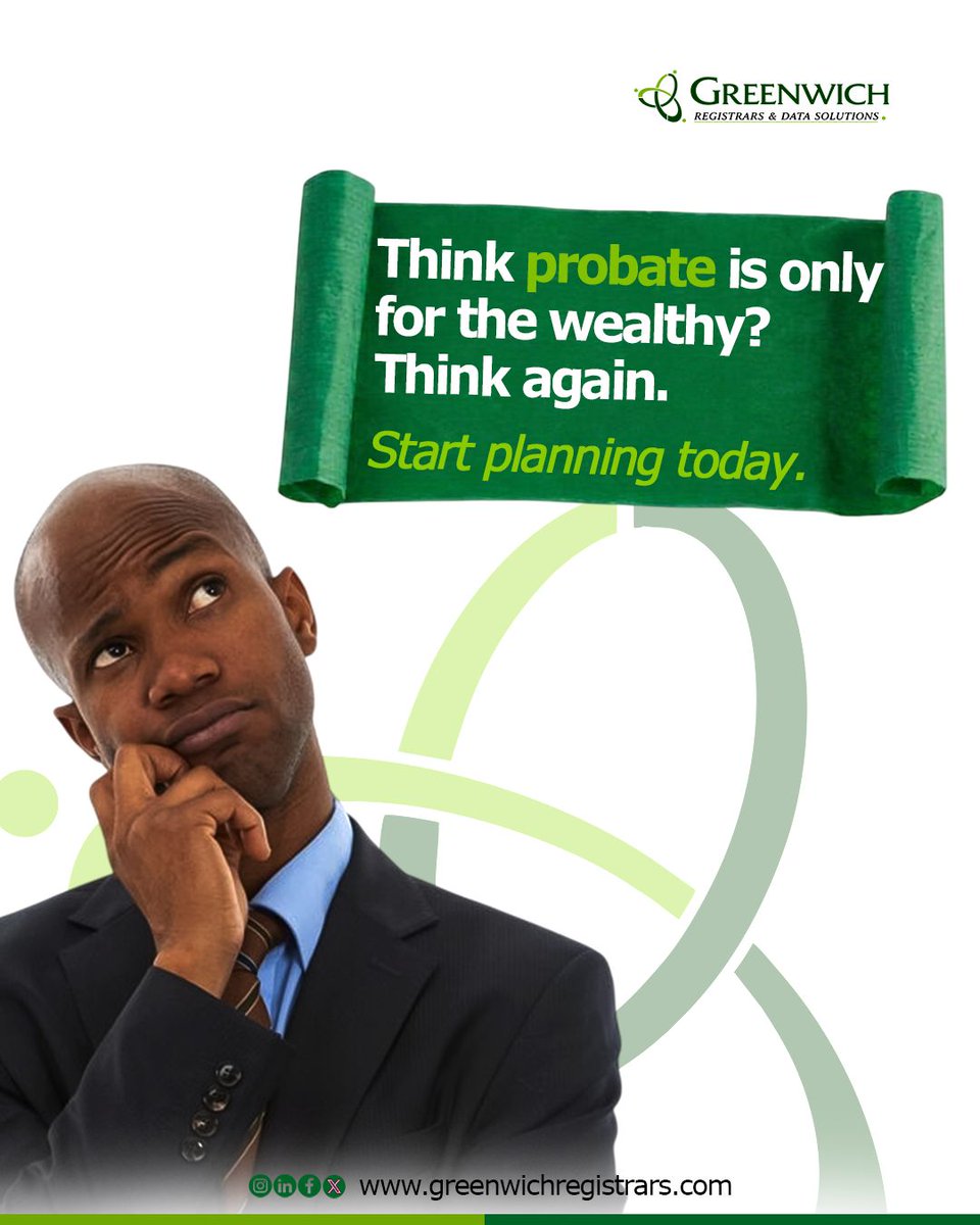 grds_ng's tweet photo. If you own assets, you need a plan.
Probate isn’t about how much you have, it’s about ensuring what you have gets to the right people.
Learn more by visiting our Asset Gathering Portal via the link in bio.
#AssetProtection #GRDS #GreenwichRegistrars https://t.co/bESgivqSaG
