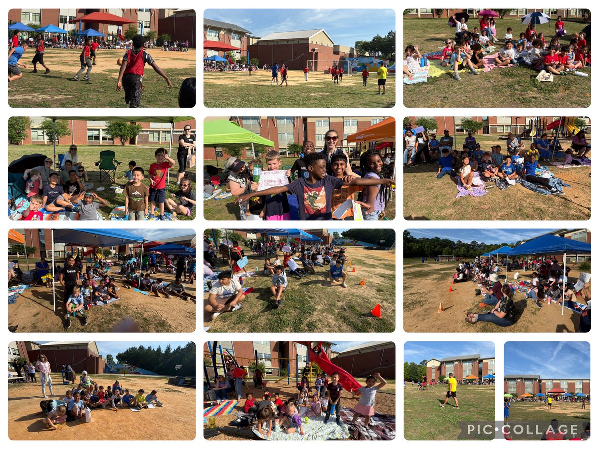 MrsAlhadeff's tweet photo. Vickery Mill is having a blast at the annual 5th grade soccer match! ⚽️ Go Red Attitudes &amp; Blue Santos! It’s a hot (but beautiful!) day to cheer on our amazing 5th grade soccer stars! 🌞👏 #VickeryMill #5thGradeFun @FultonCoSchools @FultonZone5 @Sara4fcs https://t.co/hnj2dY1tUe