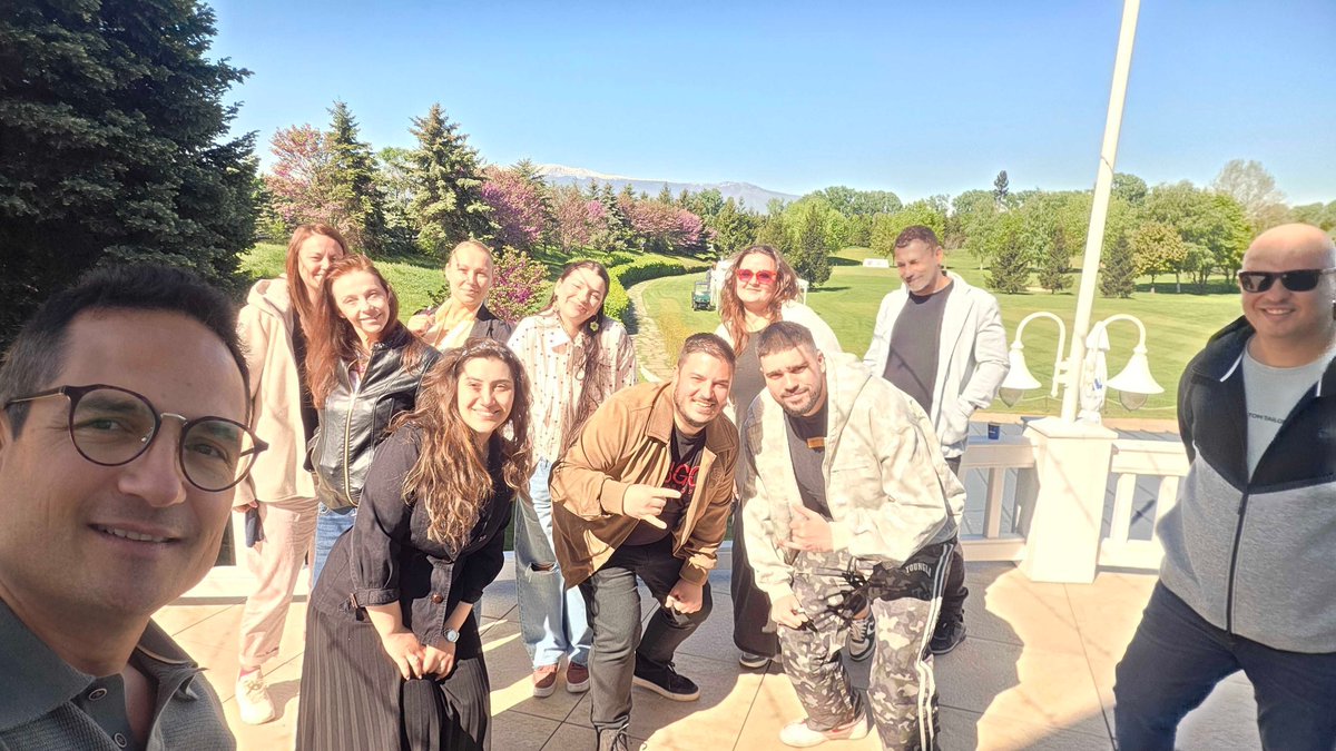 SquareTalk_'s tweet photo. Last week, our Israel and Bulgaria teams came together in the heart of Bulgaria for our yearly teambuilding.
We connected, played some football and golf, and relaxed in the spa.
As the sun dipped behind the hills, we raised a glass to Q1 that broke every record we'd set before.🚀 https://t.co/M1gbh9salY