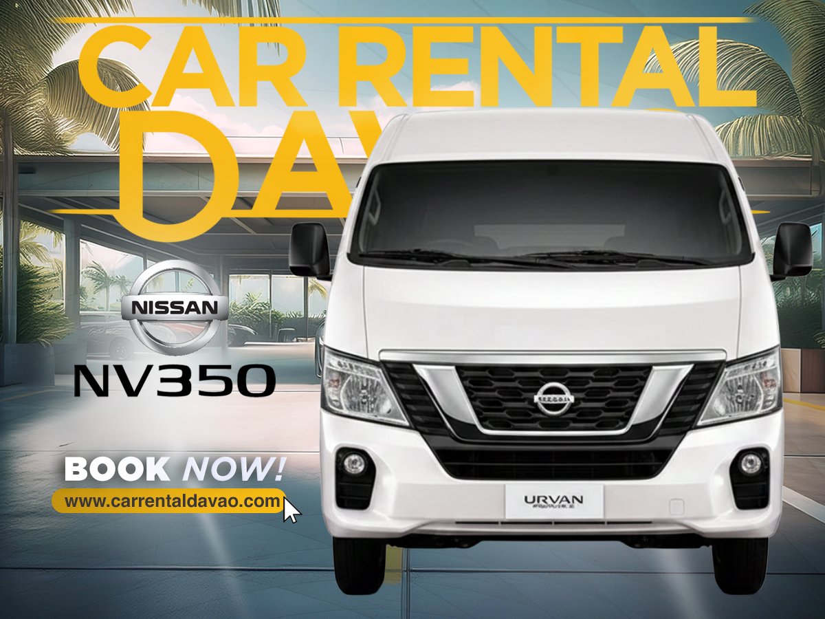 carrental_davao's tweet photo. Premium group travel in Davao πβ¨
Nissan Urvan Premium from Car Rental Davaoβmore comfort, more space, smoother rides for family trips, airport transfers, and group travel.
Book now: https://t.co/Y4NRhi3uGD
#nissanurvanpremium #carrentaldavao #davaotravel #viptransport https://t.co/QhsBB8qGC6