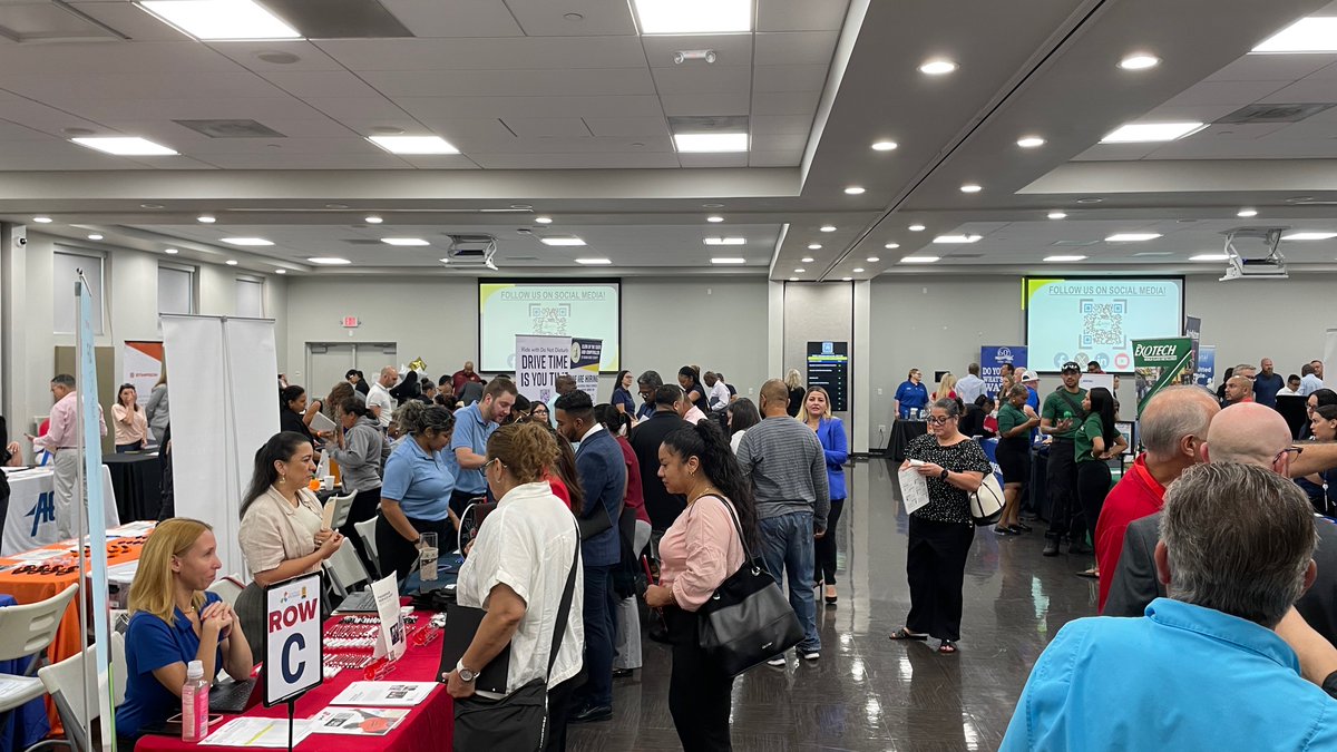 CareerSourceBD's tweet photo. ☀️ Good Tuesday morning! The weather is sunny, and we're in full swing for today's Spirit Airlines Job Fair hosted in partnership with the Urban League of Broward County. This event is exclusively for former Spirit Airlines employees who are looking for exciting new career opportunities throughout South Florida, including roles in aviation, customer service, logistics, hospitality and more.

👥 Did we mention we also have nearly 50 employers participate, including aviation industry leaders such as Aerotech OPS, American Airlines, Boeing, Broward County Aviation, Flight Power Repair Group, LLC and Professional Aviation Management? 💼 Thank you to the Urban League of Broward County and all of our participating employers for helping to make today's job fair possible. We're looking forward to plenty of new careers and jobs taking off!
