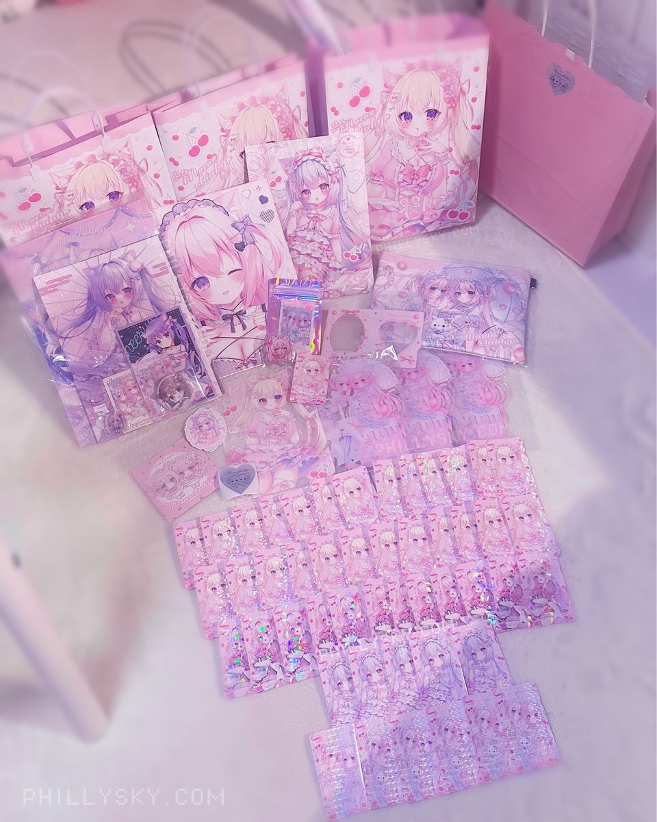桃稚ちあ先生(@chia_momochi_ )のCOMIC1グッズが可愛すぎる！🍒 フリル