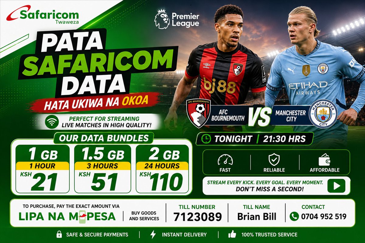 djtornadoke's tweet photo. Stream Chelsea vs Tottenham and Bournemouth vs Man City tonight. 
Inbox me kama huna App ya kuwatch. 
#CongratsWandayi | UDA SG OMAR https://t.co/9VAbmaaZna
