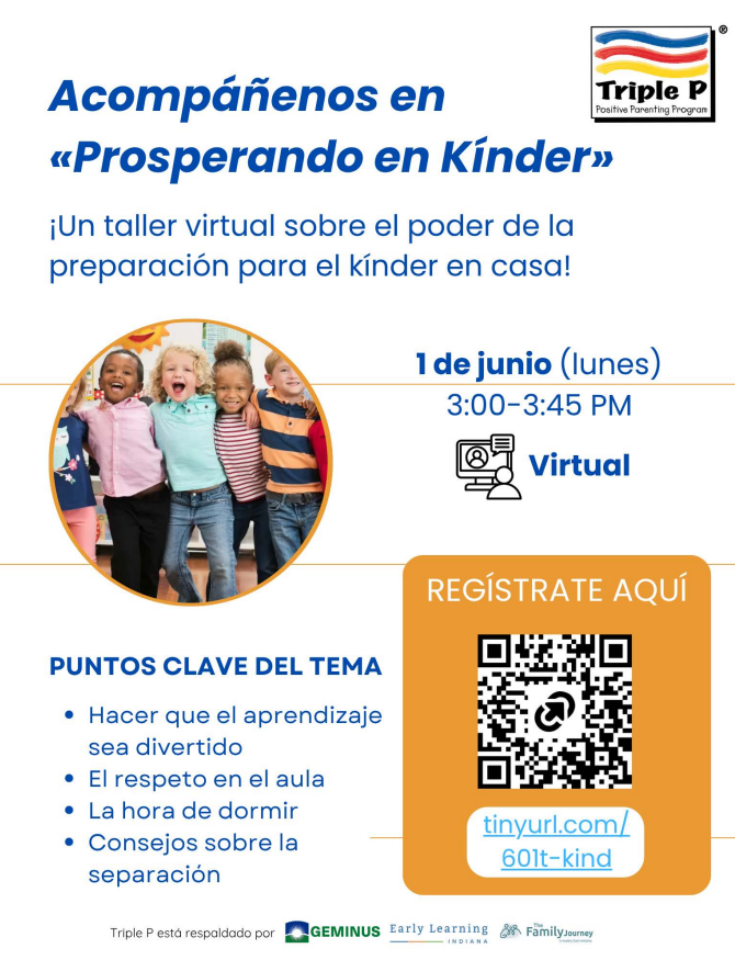 FCS2155's tweet photo. Fairfield families:  Triple P has a virtual "Thriving in Kindergarten" presentation on June 1 at 3:00 p.m.   This is a great chance to give your student a head start before they come to school in the fall. https://t.co/kbaDw93tpl