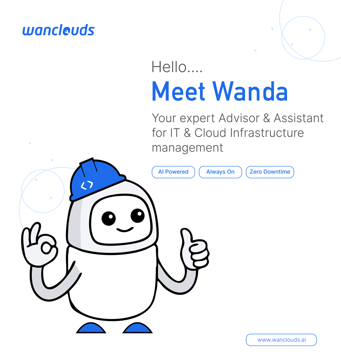 WancloudsInc's tweet photo. Meet #Wanda your #infrastructure’s smartest teammate. Always on, always #alert, and always one step ahead .

See Wanda in action: https://t.co/lkO12FIBUy https://t.co/tE1qzetwho