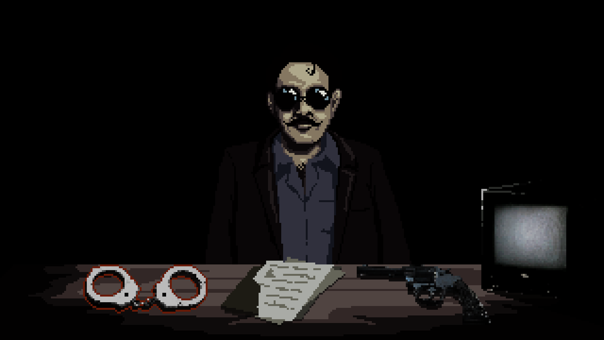 PendopoStudio's tweet photo. In the rural town of Pine Falls Creek, you must decide whether to arrest or execute the killer, if they're an ordinary person... or something else entirely.👁️

More soon!

#pixelart #horrorgame #indiegame https://t.co/x2Gt1fMUOC
