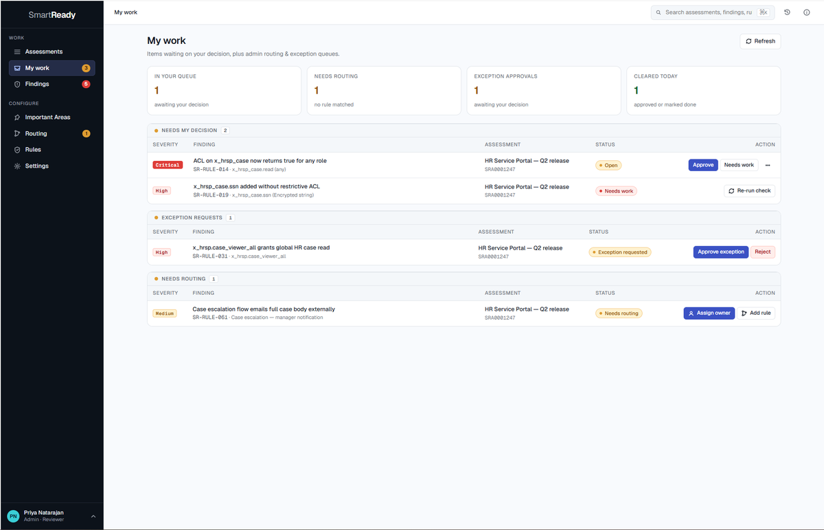 c1_secure's tweet photo. @ServiceNow said ship faster. Build Agent, Autonomous Platform, AI agents everywhere. We just built SmartReady to give Platform Owners a way to govern what ships.

Release assurance for ServiceNow. Available now.
#ServiceNow #C1Secure #AIGovernance https://t.co/OZ9CRsquu5