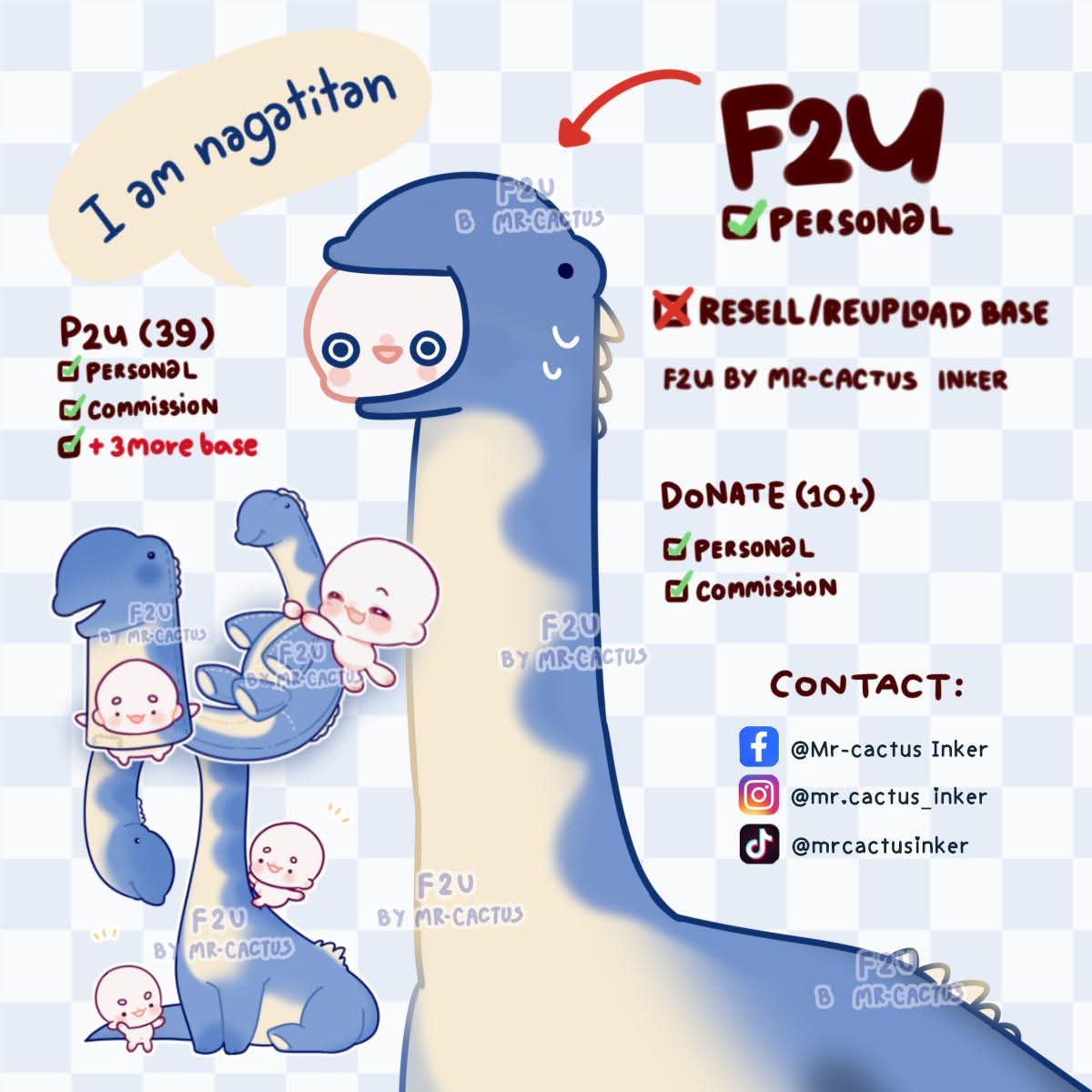 Mr_cactus_Inker's tweet photo. *Eng ver will come later
#F2U  #P2U  #cactus_base #nagatitan #นาคาไททัน
เบสNagatitan เพราะน้องน่ารัก
✧F2U สำหรับวาดเล่นส่วนตัวเท่านั้น (ฟรีแค่เบสแรกนะ)

✧ วิธีขออนุญาตใช้งาน : รีโพสเป็นสาธารณะแล้วโหลดไปใช้ได้เลย
โดเนทเพิ่มเติมในรีพลาย https://t.co/uSD5x8nPqO
