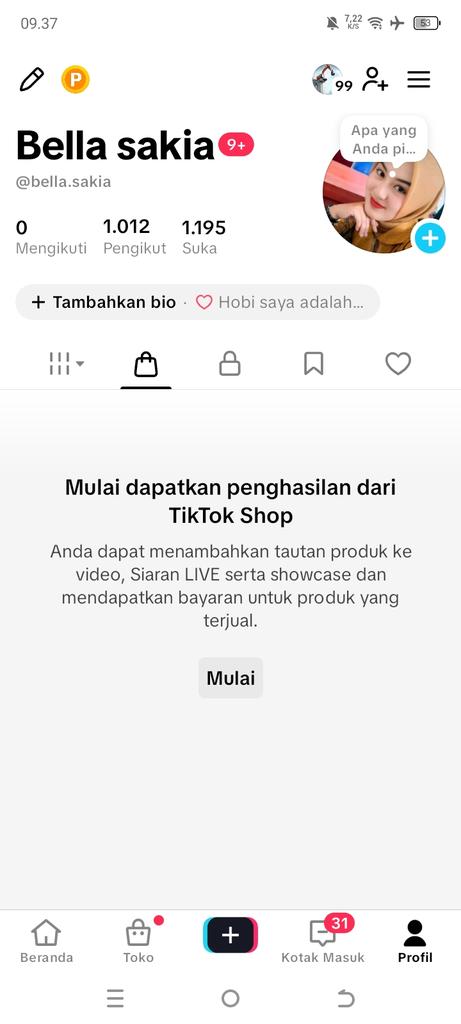 Nad Jual akun tiktok (grosirakundidi) tweet media