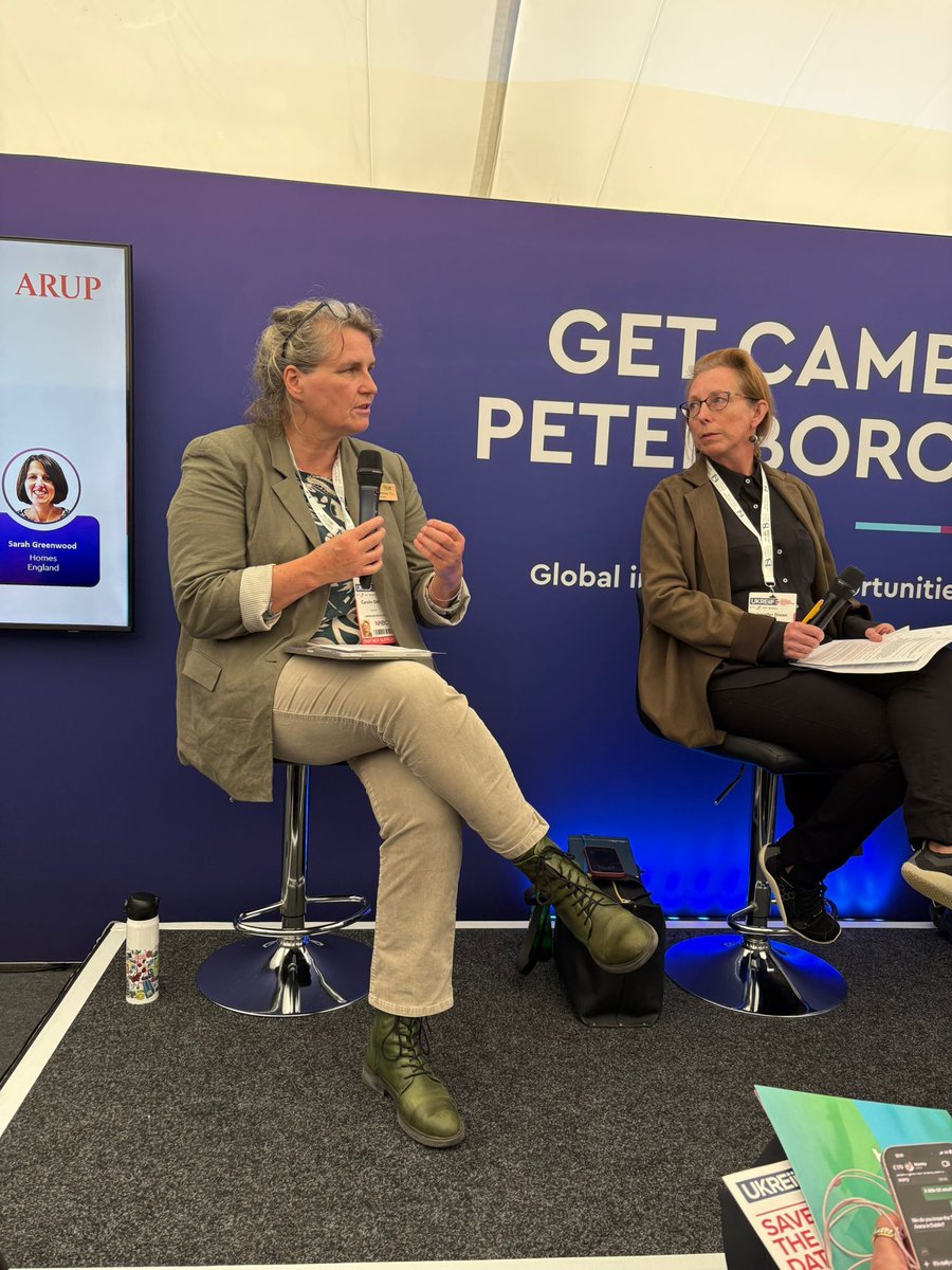 talklandscape's tweet photo. LI President Carolin Göhler was delighted to take part in a panel on landscape-led development over in the Cambridgeshire &amp; Peterborough Pavilion at UKREiiF this morning. #LandscapeLed https://t.co/imxQyWHfxE